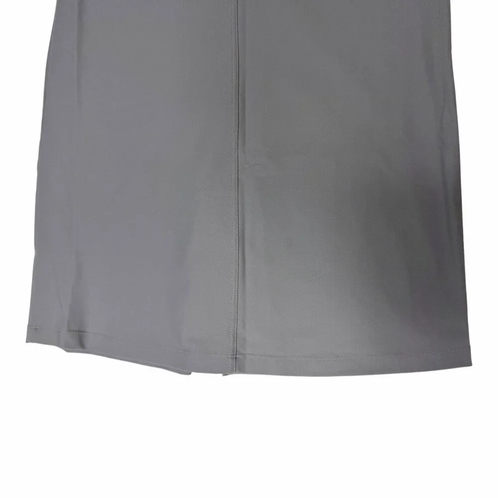 NEW Halara XS Gray High Waist Front Slit Stretch Midi Skirt Pockets